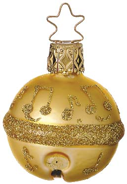 Jingle Bell Ornament by Inge Glas of Germany