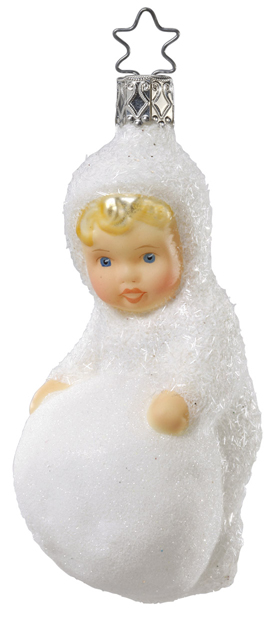 Kinder of Snow Fun Ornament by Inge Glas of Germany