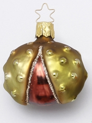 Chestnut Ornament by Inge Glas of Germany