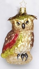Forest Owl Ornament by Inge Glas of Germany