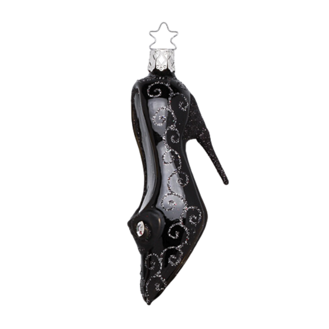 Black High Heel Ornament by Inge Glas of Germany