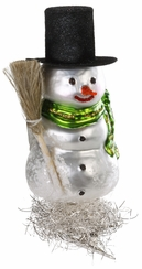 Mr. Top Hat Snowman Ornament by Inge Glas of Germany