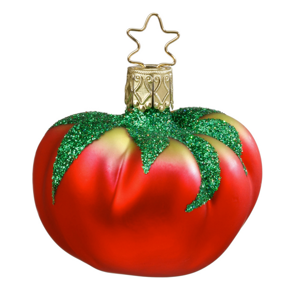Tomato ? To-MA-Toe Ornament by Inge Glas of Germany