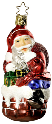 Christmas Gift Santa Life Touch Ornament by Inge Glas of Germany
