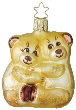 Bear Hug Ornament by Inge Glas of Germany