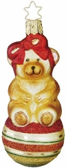 Beary Merry Ornament by Inge Glas of Germany