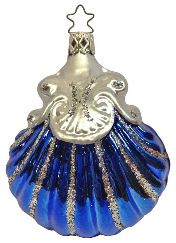 Blue Jewel Ornament by Inge Glas of Germany