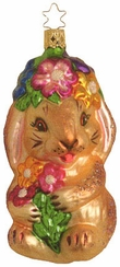 Springtime Hare Easter Bunny Ornament by Inge Glas of Germany
