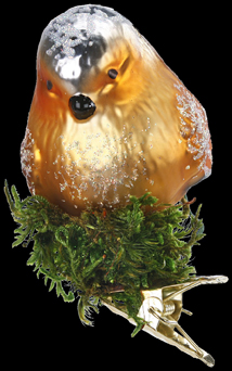 Soothing Song, Bird Ornament by Inge Glas of Germany