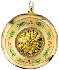 Golden Grandeur Reflector Ornament by Inge Glas of Germany