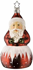 Santa Surprise - LifeTouch Bell Ornament by Inge Glas of Germany
