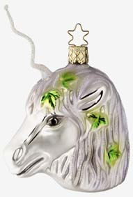 Mystical Powers Unicorn Ornament by Inge Glas of Germany