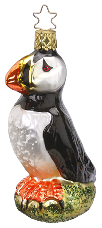 Puffin Ornament by Inge Glas of Germany