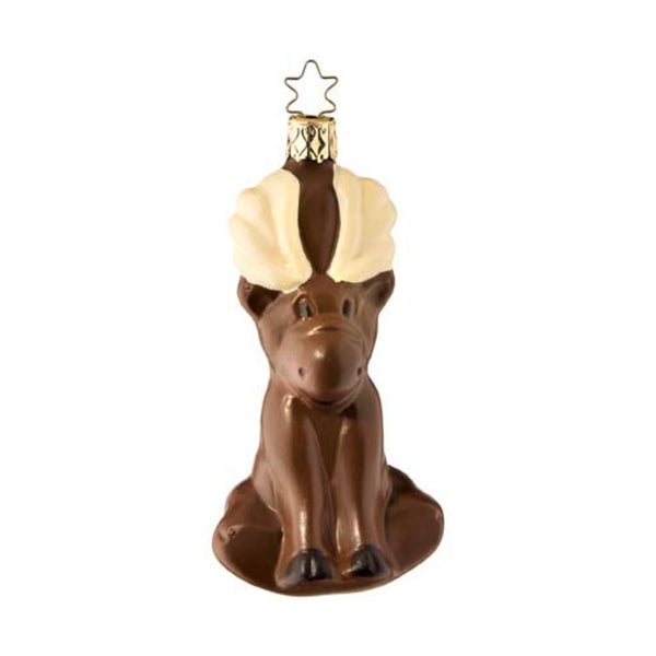 Chocolate Moose Ornament by Inge Glas of Germany