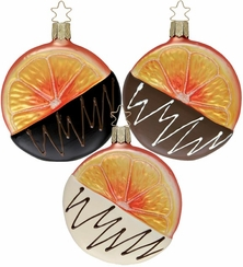 Orange Confection Ornament by Inge Glas of Germany