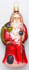Festive Forest Santa Ornament by Inge Glas of Germany