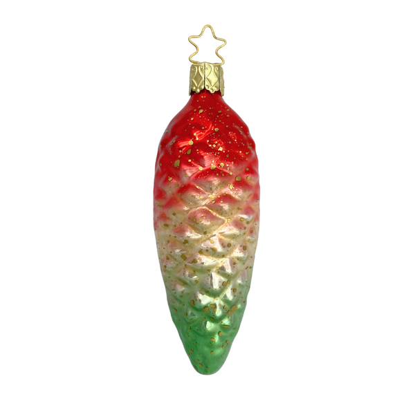 Shimmering Cone Ornament by Inge Glas of Germany