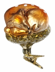Sleeping Fawn Clip On Ornament by Inge Glas of Germany