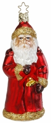 Christmas Chime Santa Ornament by Inge Glas of Germany