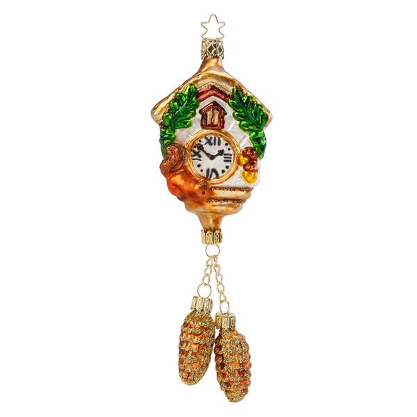 Traditional Cuckoo Clock Ornament by Inge Glas of Germany