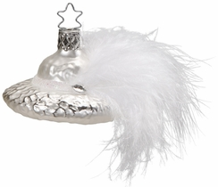 White Hatter, Hat Ornament by Inge Glas of Germany
