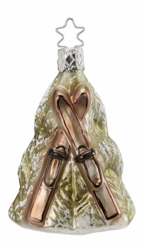 Skis Ornament by Inge Glas of Germany