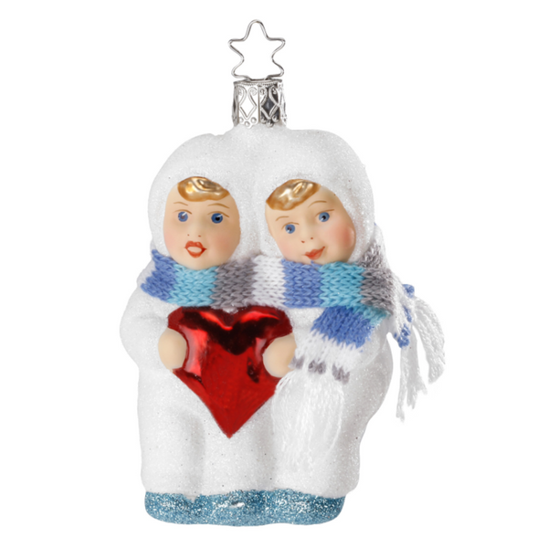 Heartfelt Greetings, Snow Kinder Ornament by Inge Glas of Germany