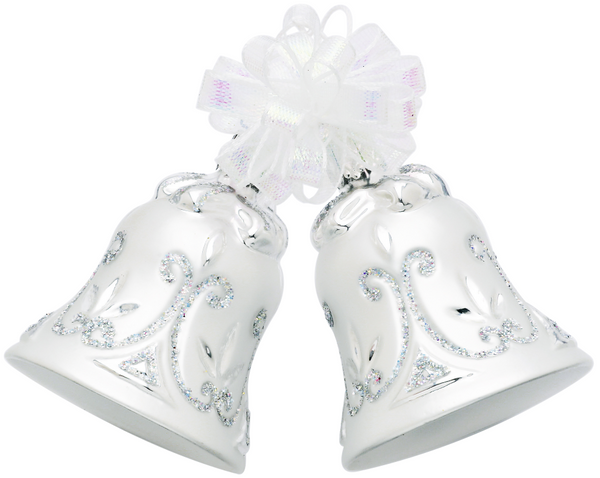 Double Bridal Bells Ornament by Inge Glas of Germany