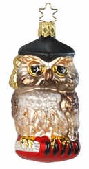 Professor Owl Ornament by Inge Glas of Germany