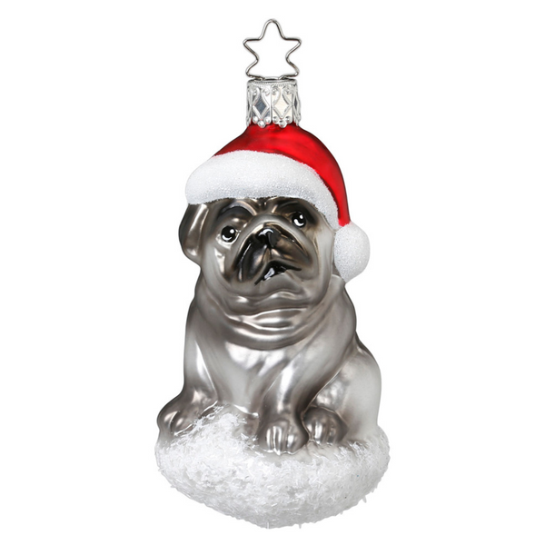 Pug Pooch Ornament by Inge Glas of Germany