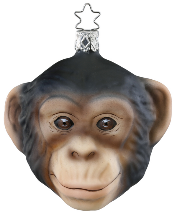 Chimpanzee Ornament by Inge Glas of Germany