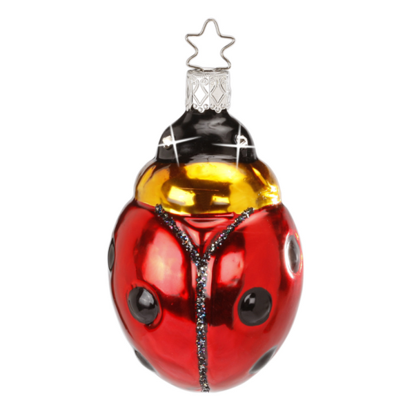 Sparkling Luck, Ladybug Ornament by Inge Glas of Germany