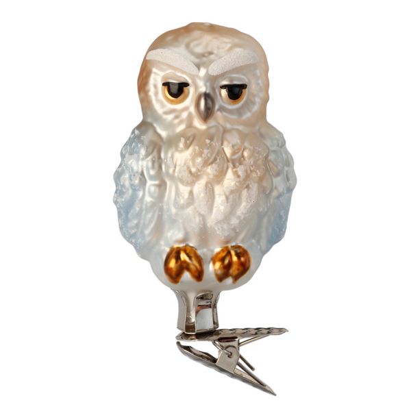 Arctic Owl Ornament by Inge Glas of Germany