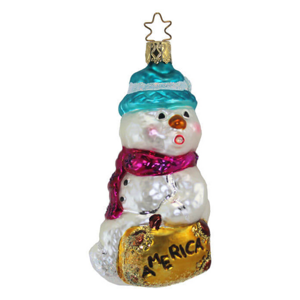 Traveling Snowman by Inge Glas of Germany