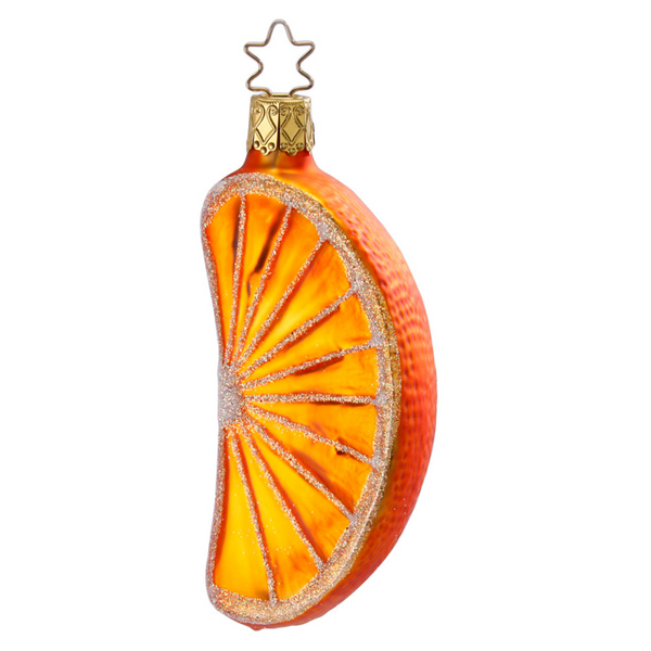 Orange Slice Ornament by Inge Glas of Germany