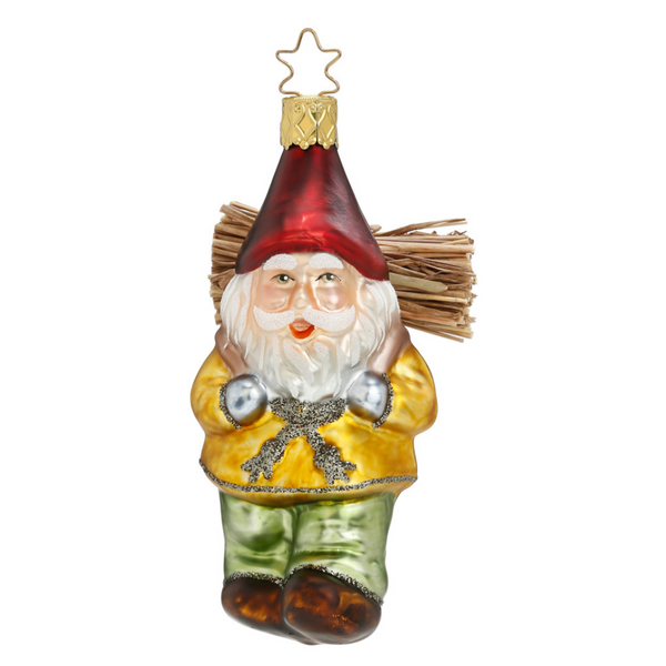 Busy Gnome Ornament by Inge Glas of Germany