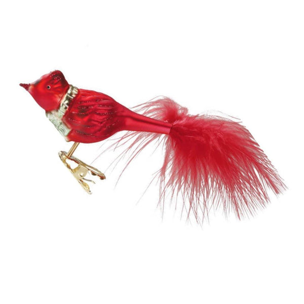 Cozy Cardinal Ornament by Inge Glas of Germany