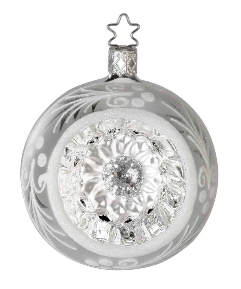 Silver Reflections Ornament by Inge Glas of Germany