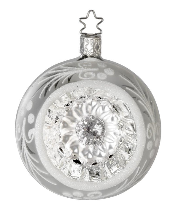 Silver Reflections Ornament by Inge Glas of Germany