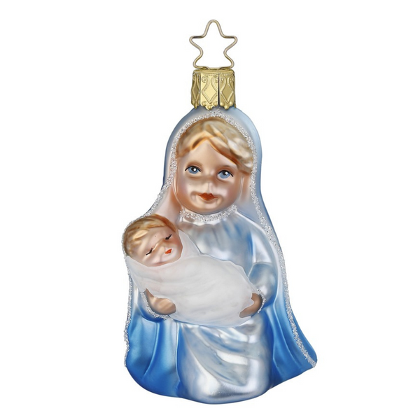 Mary and Jesus Ornament by Inge Glas of Germany