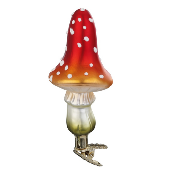 Fly Agaric Mushroom Ornament, Tall by Inge Glas of Germany