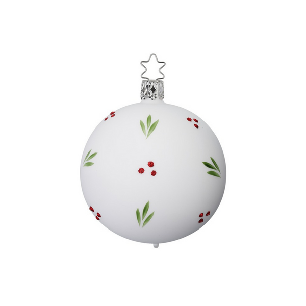 Mistletoes in Porcelain White matte, small by Inge Glas of Germany