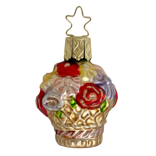 Bridal Collection Replacement Miniature, Flower Basket by Inge Glas of Germany