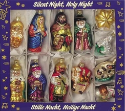Silent Night, Holy Night Nativity Ornament Collection by Inge Glas of Germany