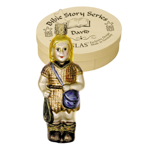 David, Boxed Ornament, Bible Series by Inge Glas of Germany