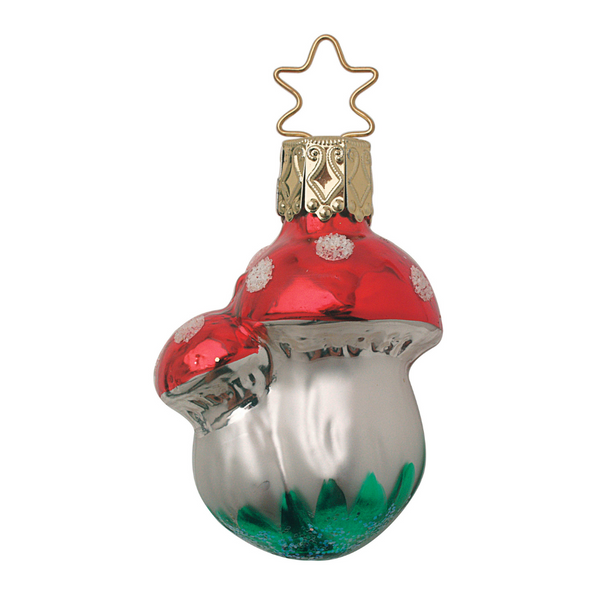 Growing Together Mushrooms Ornament by Inge Glas of Germany