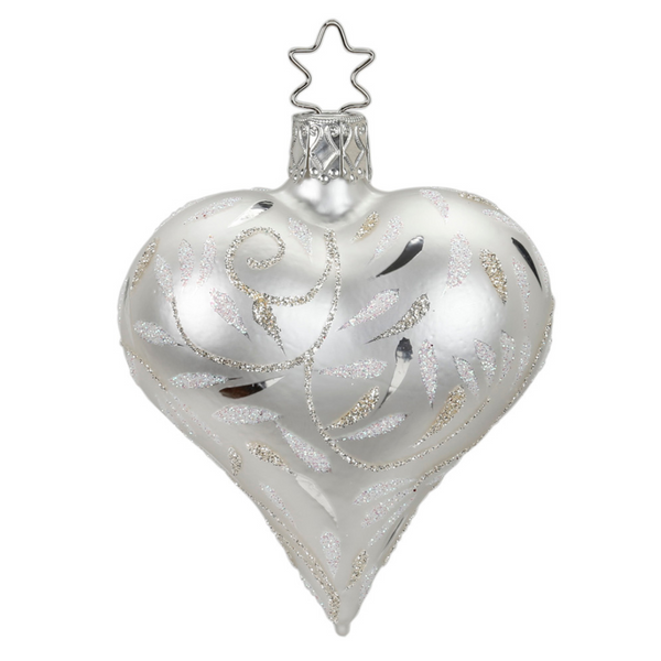 Delights Heart, white matte by Inge Glas of Germany