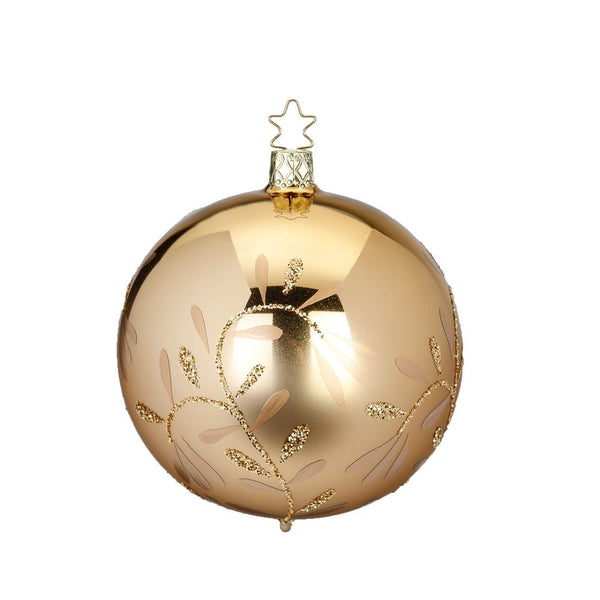 Vintage Lightness Ball, gold by Inge Glas of Germany