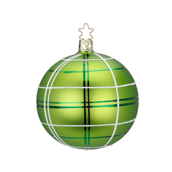 Apple Green Dressy Check Ball by Inge Glas of Germany