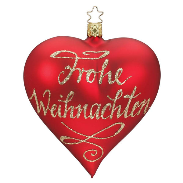 Frohe Weihnachten Heart by Inge Glas of Germany